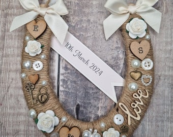 Personalised Wedding Horseshoe Lucky Horseshoe Gift