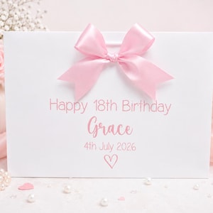 Bolsa de regalo de cumpleaños personalizada, bolsa de regalo de lujo imagen 1