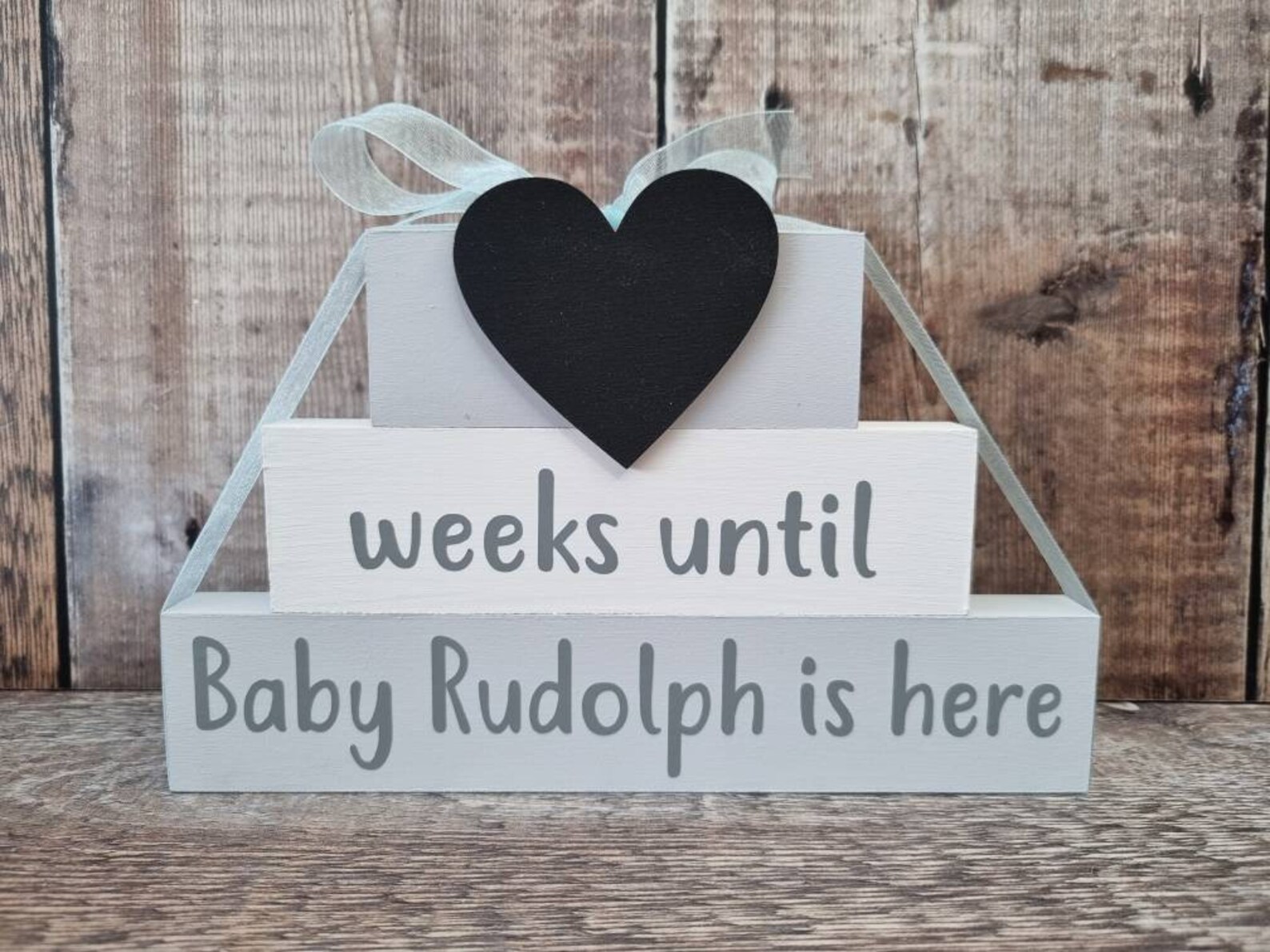 Baby Countdown, Baby Countdown Blocks, Pregnancy Gift - Etsy UK