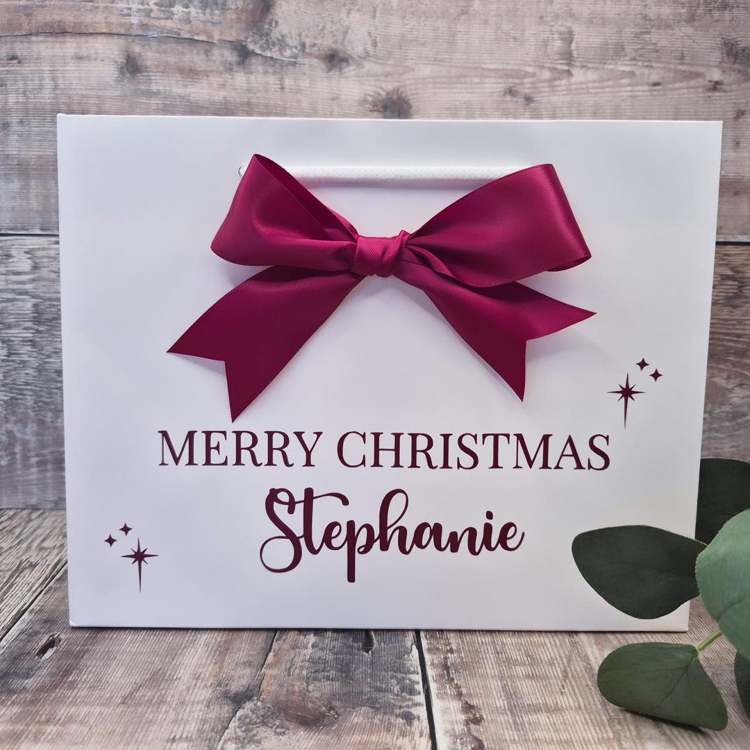 Christmas Gift Bag, Personalised Gift Bag - Etsy UK