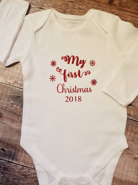 baby's first christmas babygrow