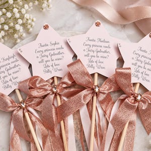 Will You Be My Godmother Gift | Godmother Proposal | Godparent Proposal Gift | Personalised Godmother Wand | Fairy Godmother Gift afbeelding 8