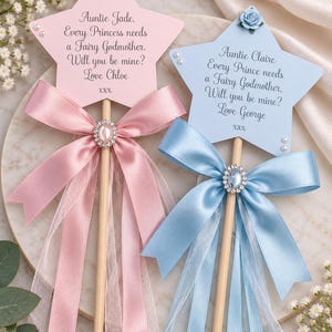 Will You Be My Godmother Gift | Godmother Proposal | Godparent Proposal Gift | Personalised Godmother Wand | Fairy Godmother Gift afbeelding 4