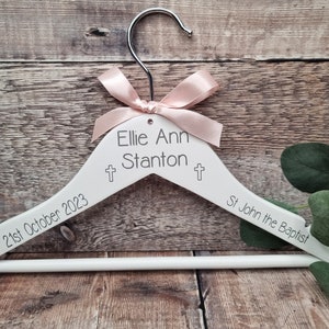 Personalised Christening Hanger, Baptism,