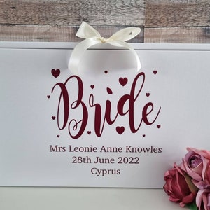 Wedding Dress Travel Box Standard Airline Hand luggage size Personalised image 7