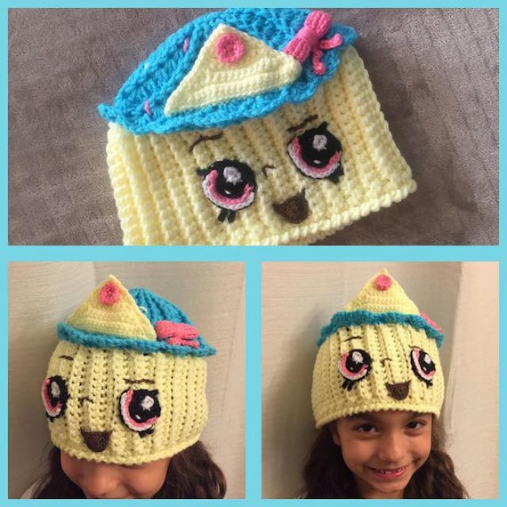 Queen Cupcake Shopkins Crochet Hat