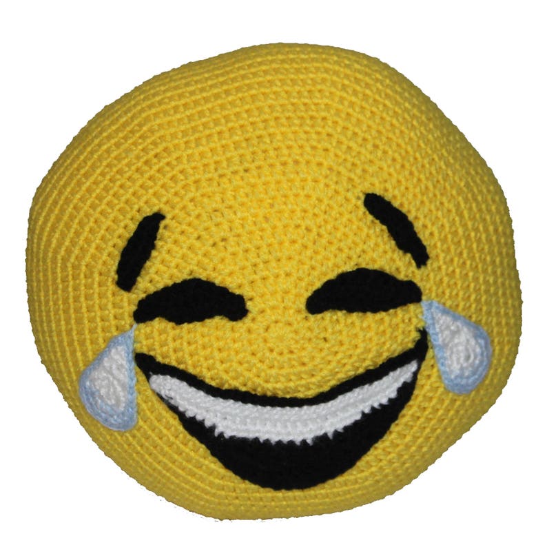 Laugh 'till You Cry Emoji Pillow Crochet Pattern - Etsy
