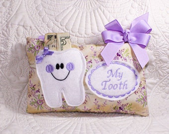 Personalized Tooth Fairy Pillow - Keepsake Pillow - Kindergarten Gift - Tooth Fairy Pillow - Personalized Pillow - Pocket Pillow