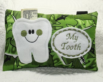 Tooth Pillow - Gift Under 20 - Boys Tooth Fairy Pillow - Personalized  Tooth Fairy Pillow - Personalized Pillow - Personalized Gift