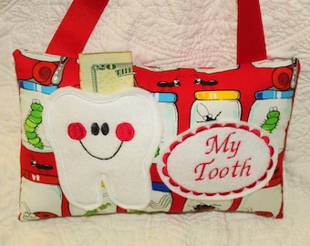 Boys Tooth Fairy Pillow - Personalized Tooth Pillow - Tooth Pillow - Tooth Pillow - Cotton fabric - Personalized Pillow - Tooth Fairy Dust