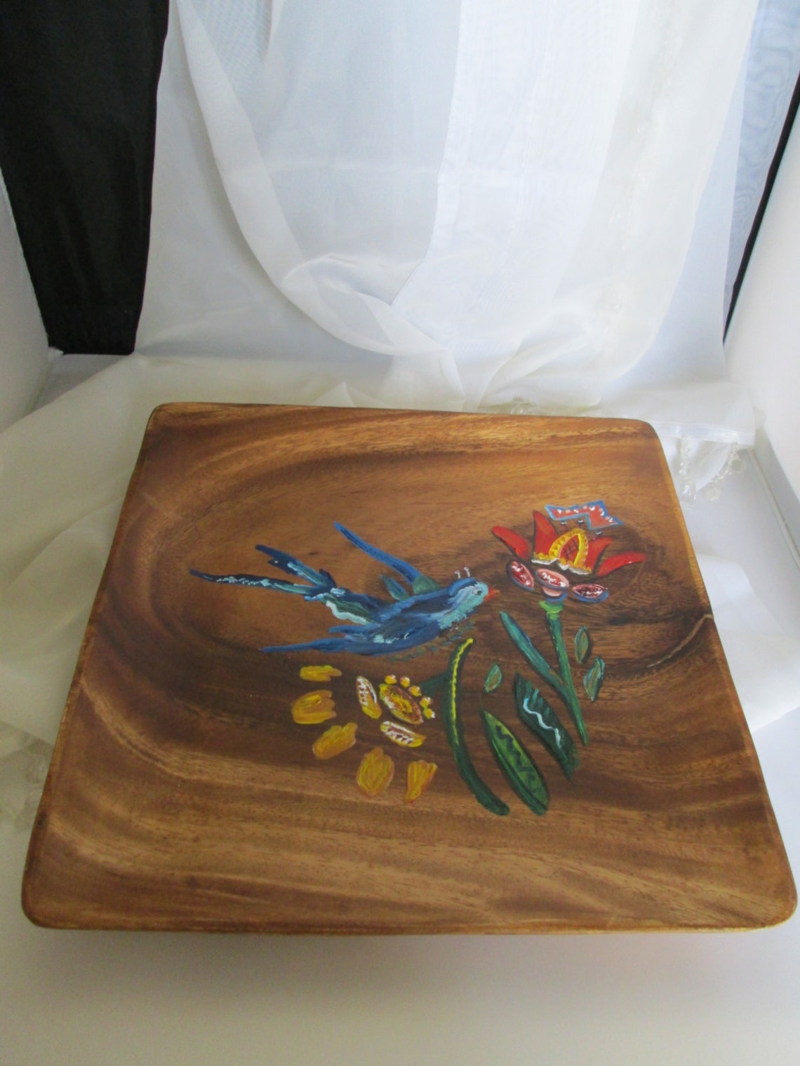 PA DUTCH Folk Art. Tole Personalized Wedding gift. Amish