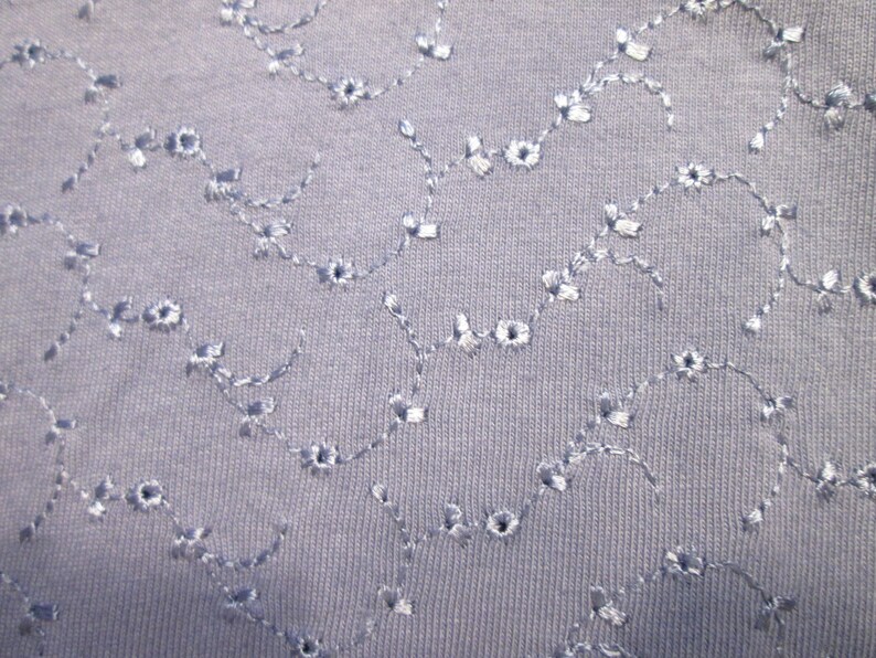 violet 90/% cotton pre-washed Blouse L colorfast. 10 percent rayon upcycled blouseeasy care Ladies eyelet dyed Indigo