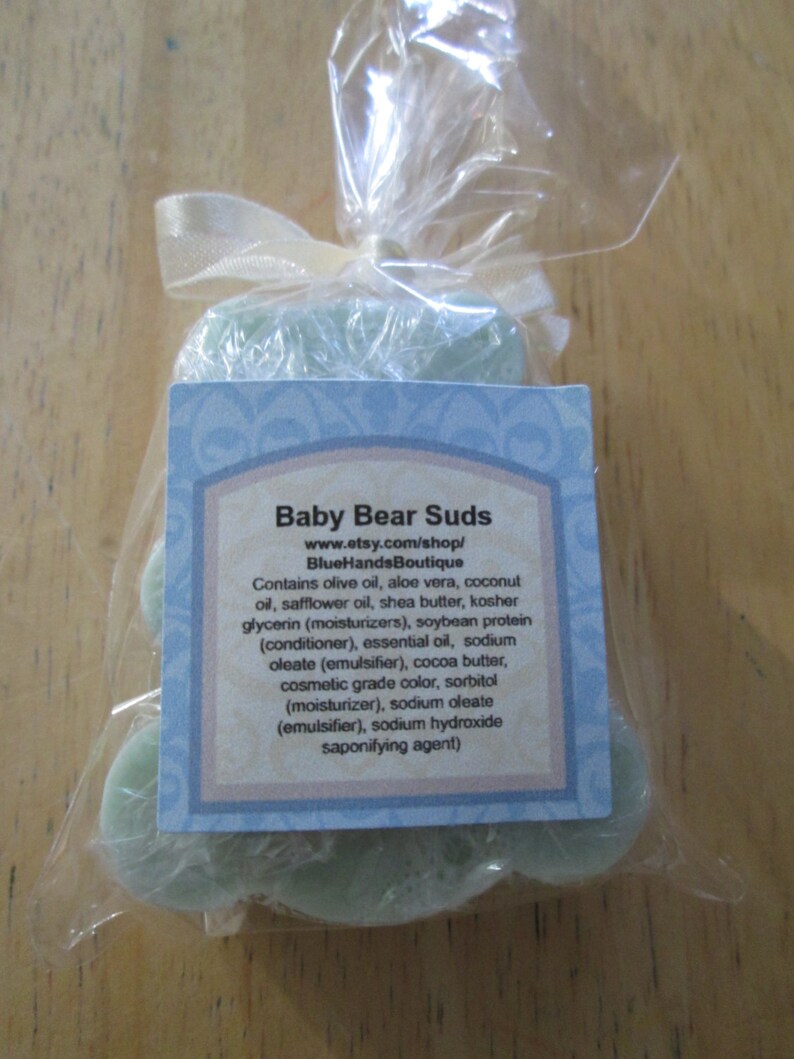 Bear Bath Soaps Gift Set Small Guest or Travel Size 10 Soaps Etsy