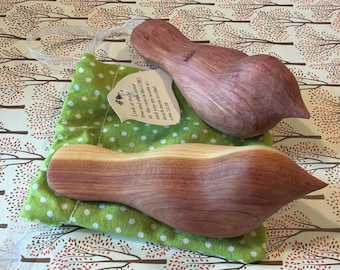 Hand Carved Comfort Bird made of Cedar or Spruce Pine