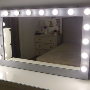 Hollywood Mirror Etsy Mirror with lights,jewelry storage mirror cabinet with led lights can be hung on the door or wall. hollywood mirror etsy