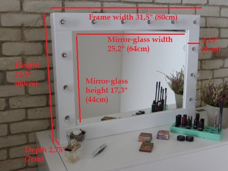 FREE SHIPPING Large Hollywood mirror 315''x Etsy