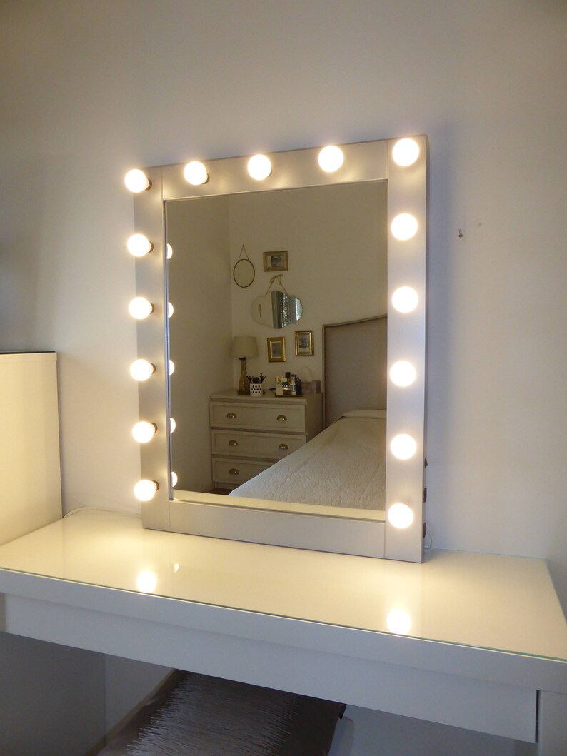 SUPER Sale XL Hollywood Lighted Vanity Mirrormakeup Mirror Etsy