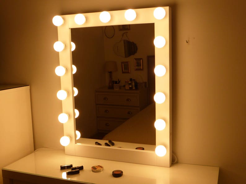 SUPER Sale XL Hollywood Lighted Vanity Mirrormakeup Mirror Etsy