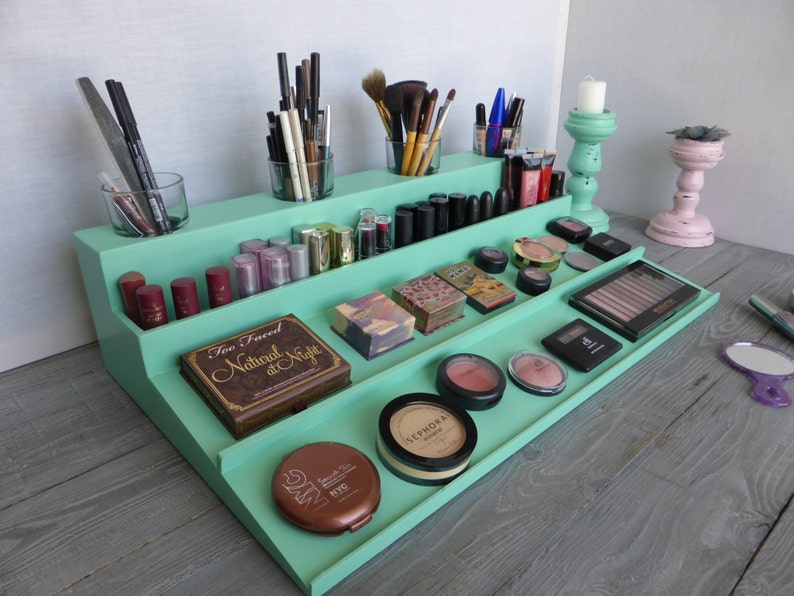 Makeup organizer display Beauty station in many Etsy