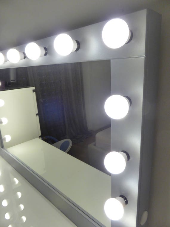 Black Friday L Hollywood Vanity Mirror 43 X27 Makeup With Lights Perfect For Ikea Malm Bulbs Not Included