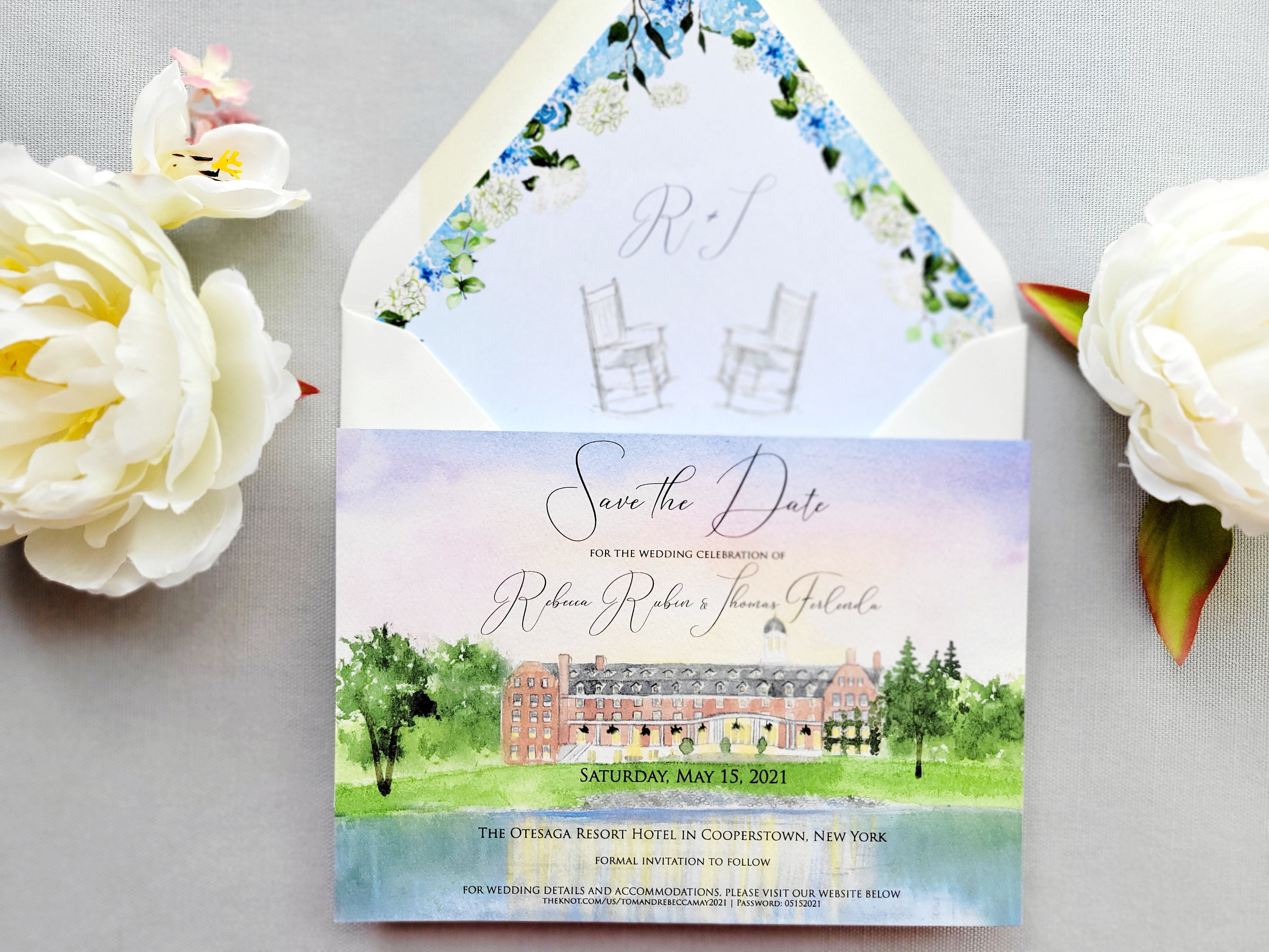 Otesaga Hotel and Resort Wedding Invitations Cooperstown NY - Etsy