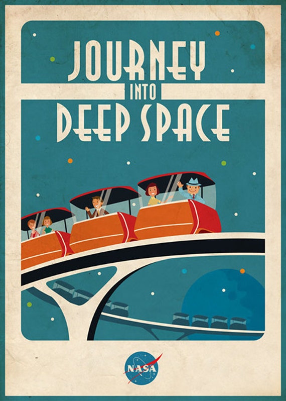 Espace Vintage Poster espace Ride 50 x 70 cm -  France