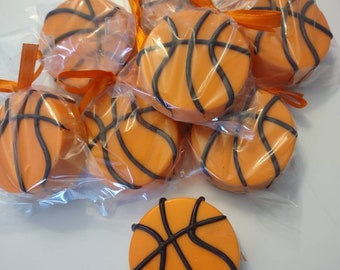 Basketball Chocolate Covered Oreos(12) Party Favors Gift Team Celebration