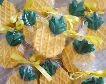 Pineapple Chocolate Covered Oreos  (12)