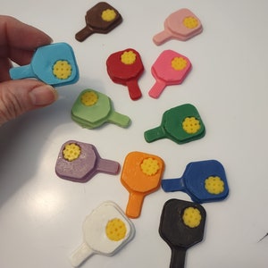 Pickleball vanilla flavored cupcake toppers (24)