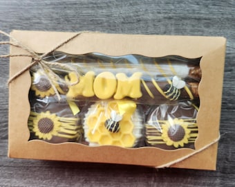 Mother's Day Chocolate Covered Pretzels and Oreos Bees and Sunflowers personalized