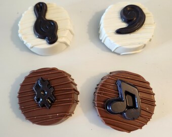 Music Note Chocolate Covered Oreos