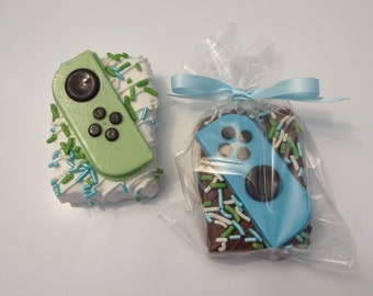 Game Controller Chocolate Covered Rice Krispie treats