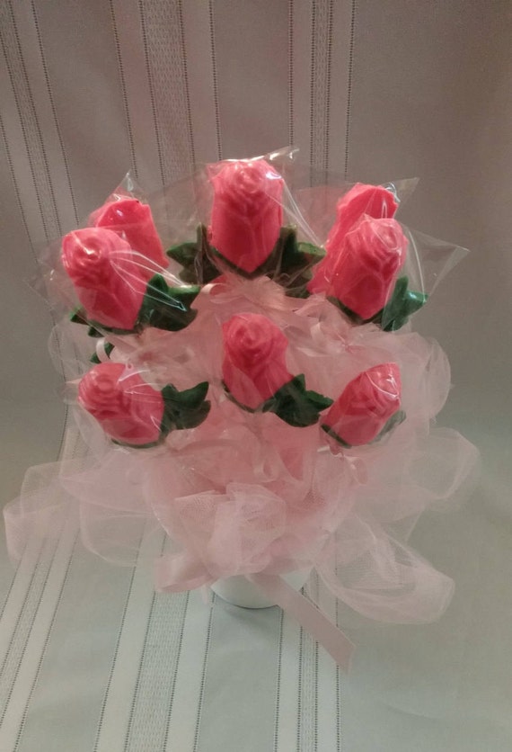 Bouquet of 1 Dozen Chocolate Roses | Etsy