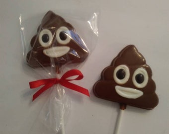 Poop Chocolate Lollipops