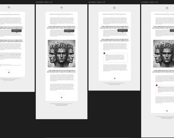 Blog article web page design template source code html css + figma file
