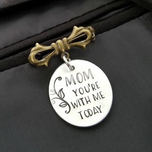 Remembrance Keepsake for Him Lapel Pin Boutonniere Charm Memorial Wedding Gift for Groom Loss of Father