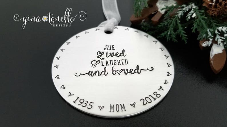 Memorial Ornament Mom Loss of Mother Sympathy Gift for Remembrance
