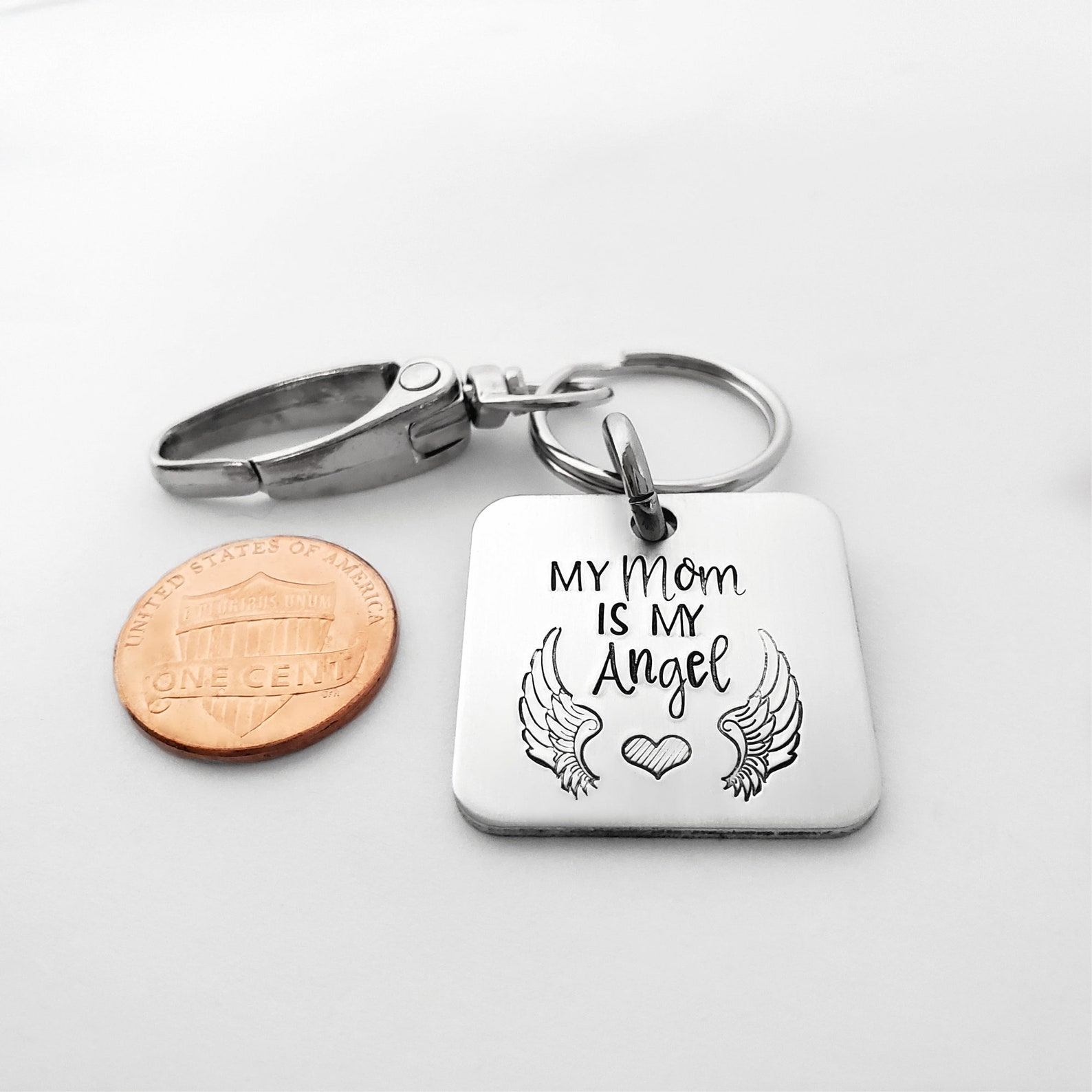 Memorial Keychain for Loss of Mom Sympathy Gift for Mother Etsy