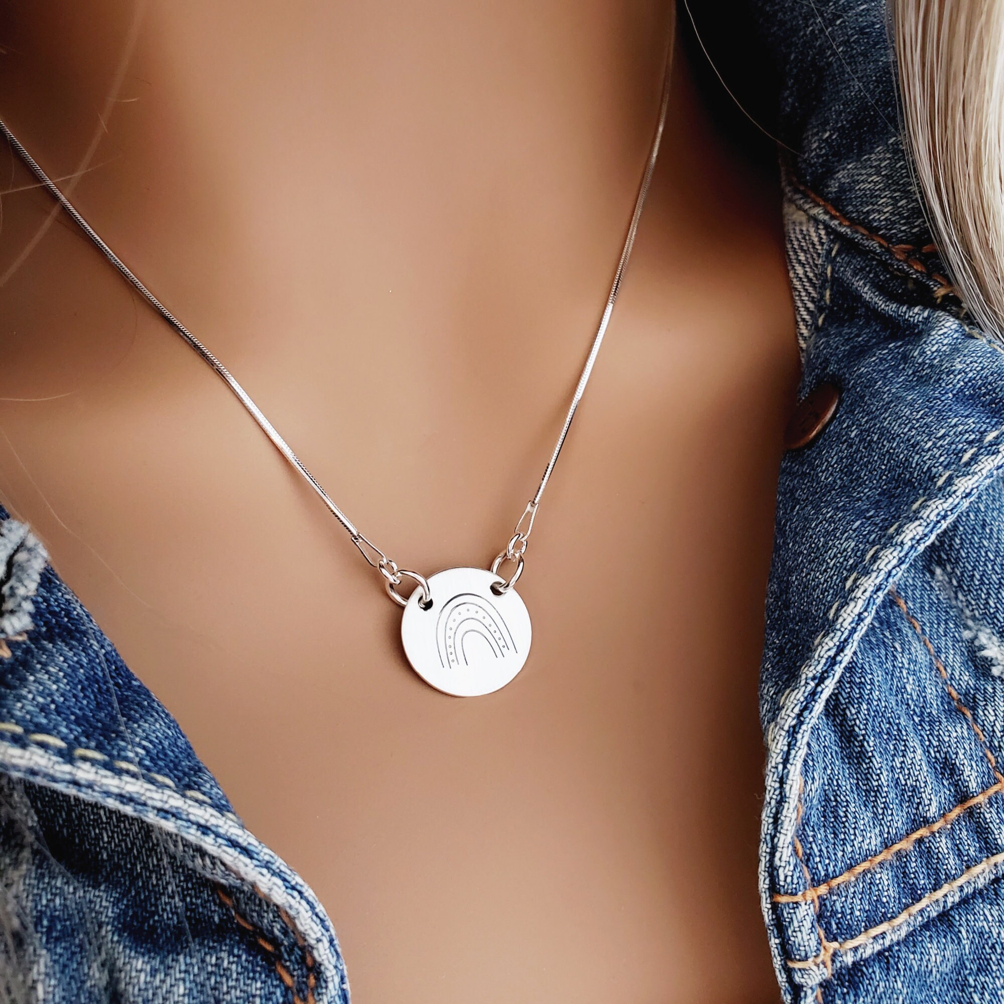 Queer Pride Rainbow Necklace LGBTQ Ally 