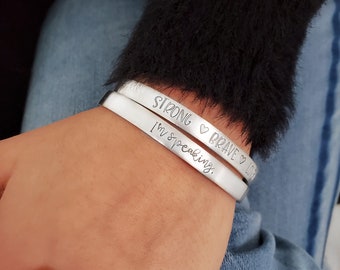 Inspirational Jewelry for a Cause Sieraden Armbanden Manchetarmbanden Cancer Gifts Awareness Ribbon Breast Cancer Bracelet 
