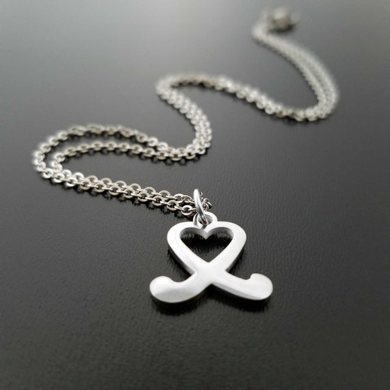Field Hockey Necklace Sticks Charm Team 