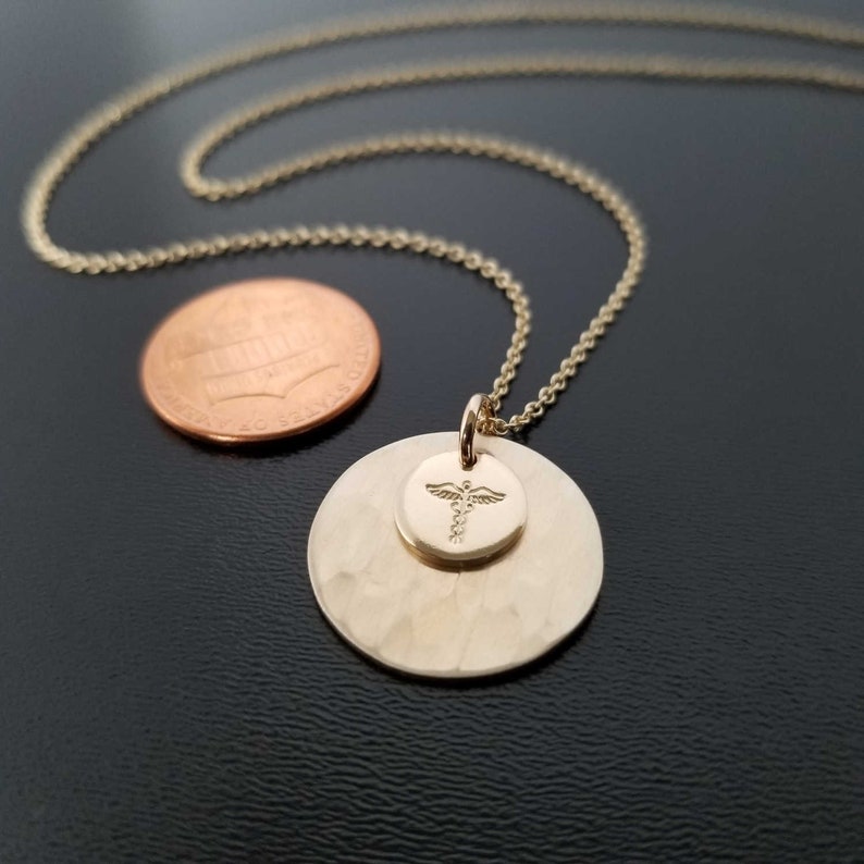 Gold Filled Medical Alert Necklace Personalized Medical ID Etsy