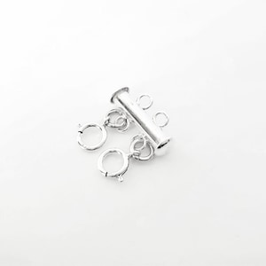 Layering Spacer Slide Clasp, Multi Strand Chain Detangler, Layered Necklace Clasp, Untangle, 2 Strand, 3 Strand, Silver Plate, Gold Filled