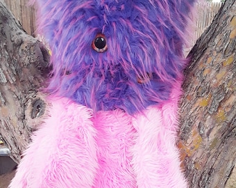 Giant Monster Pillow Plushie fluffy faux fur