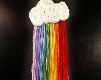 Crochet Cloud Wall Hanging