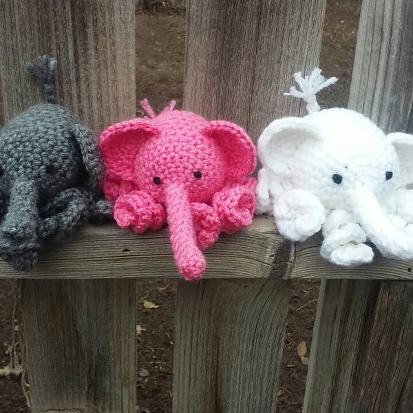 Crochet Elephant Octopus, Eric