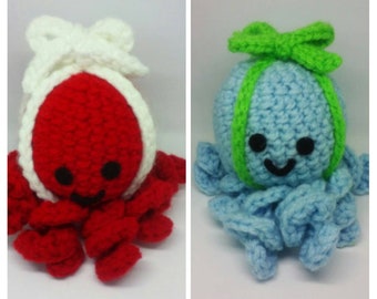 Gift wrapped Crochet Octopus