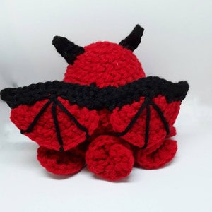 Angel and Devil crochet octopus image 10