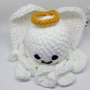Angel and Devil crochet octopus image 4