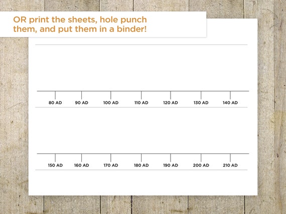 Ancient History Timeline Printable